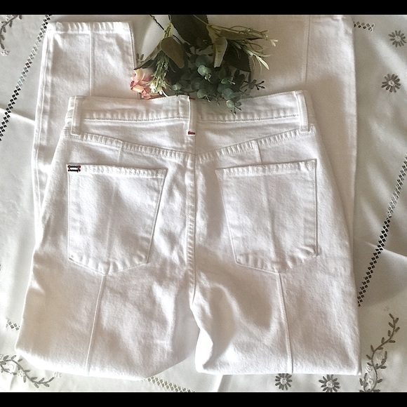 ALICE + OLIVIA High Waisted White Skinny Jeans - Picture 5 of 10